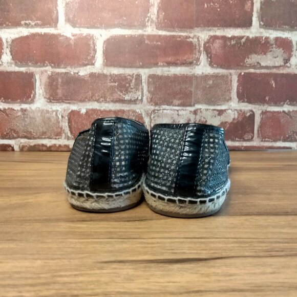 Michael Kors Loafers Womens Size 7 Black MK Slip on Flats - Picture 2 of 7